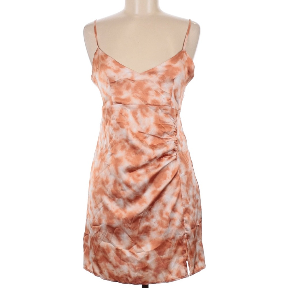 Forever 21 Tie-Dye Mini Dress in Orange and White